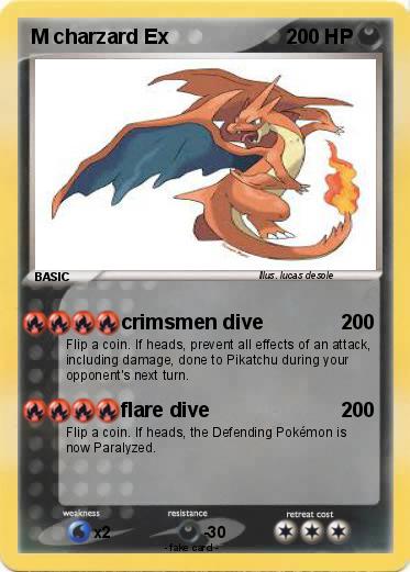 Pokemon M charzard Ex