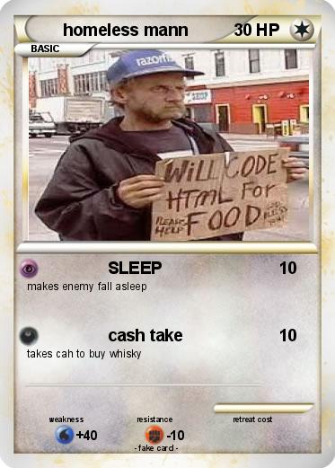 Pokemon homeless mann