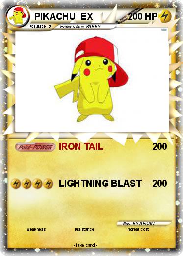 Pokemon PIKACHU  EX