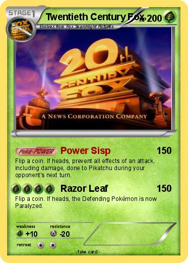 Pokemon Twentieth Century Fox
