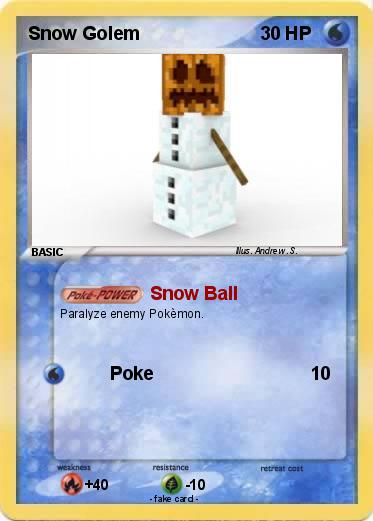 Pokemon Snow Golem