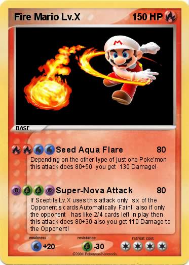 Pokemon Fire Mario Lv.X