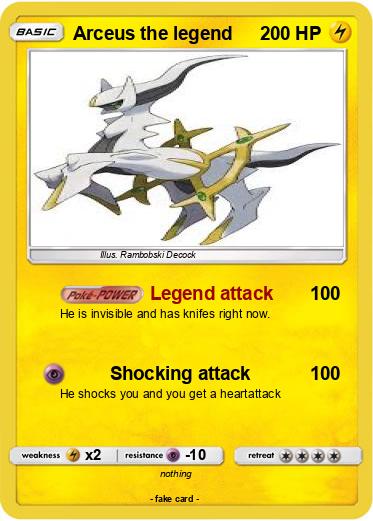 Pokemon Arceus the legend