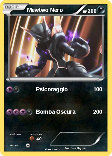 Pokemon Mewtwo Nero