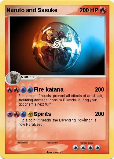 Pokemon Naruto and Sasuke