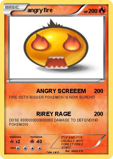 Pokemon angry fire