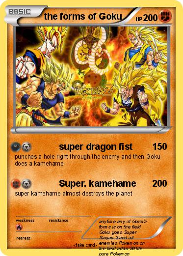 Pokemon the forms of Goku