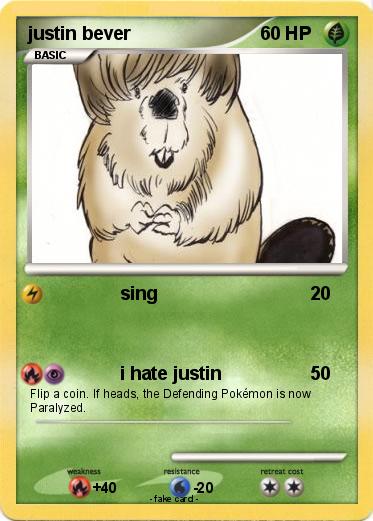 Pokemon justin bever