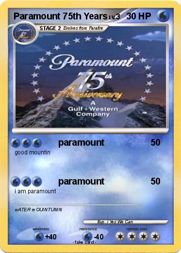 Pokemon Paramount 75th Years
