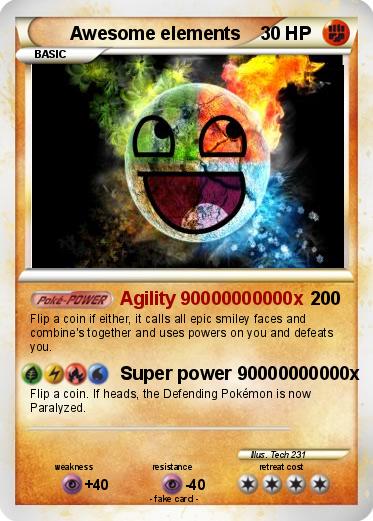 Pokemon Awesome elements
