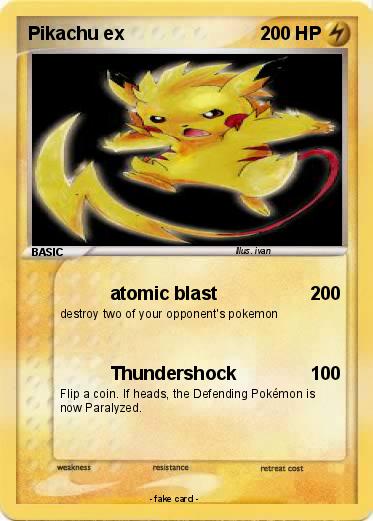 Pokemon Pikachu ex