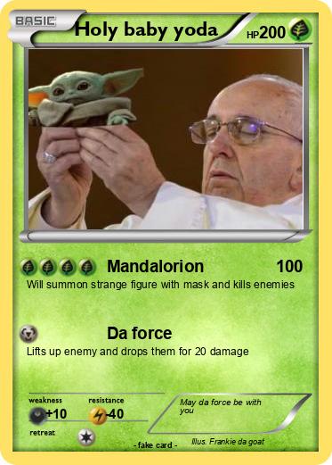 Pokemon Holy baby yoda