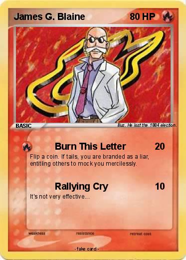 Pokemon James G. Blaine