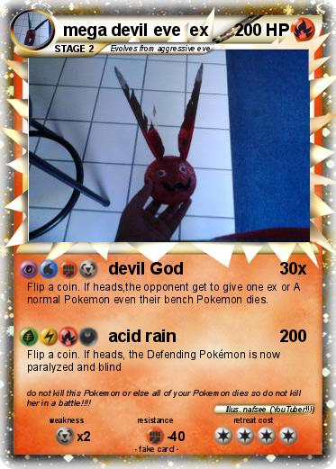 Pokemon mega devil eve  ex