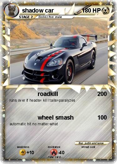 Pokemon shadow car