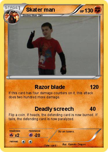 Pokemon Skater man