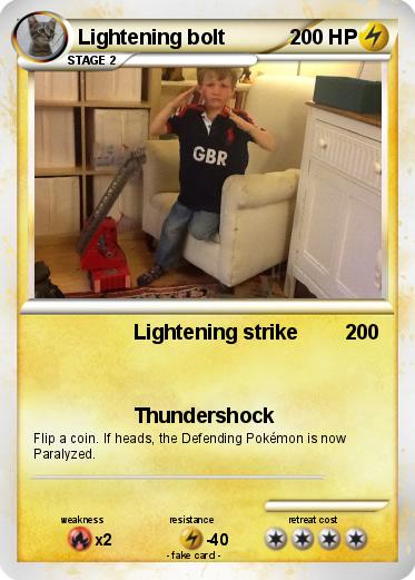 Pokemon Lightening bolt