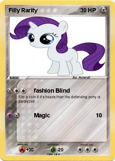Pokemon Filly Rarity
