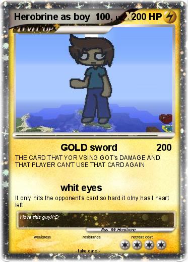 Pokemon Herobrine as boy  100,