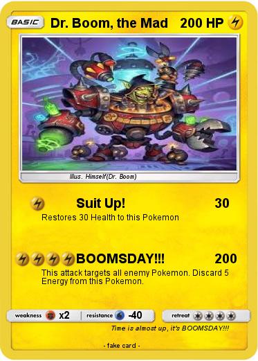 Pokemon Dr. Boom, the Mad