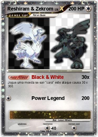Pokemon Reshiram & Zekrom
