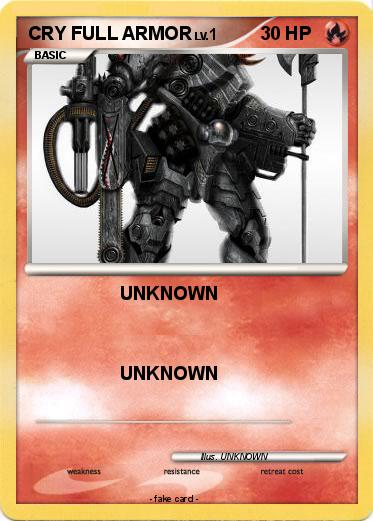 Pokemon CRY FULL ARMOR