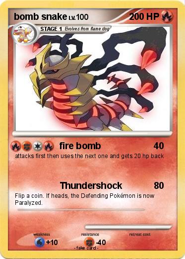 Pokemon bomb snake