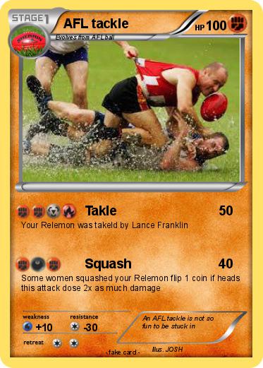 Pokemon AFL tackle
