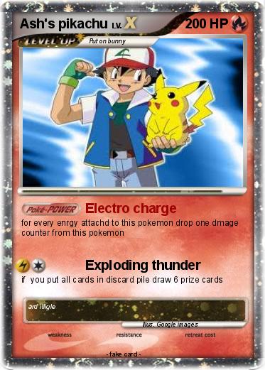 Pokemon Ash's pikachu