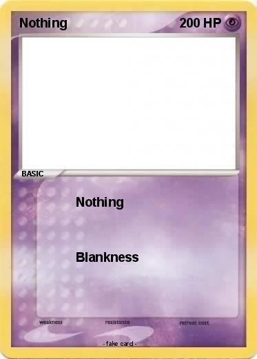 Pokemon Nothing