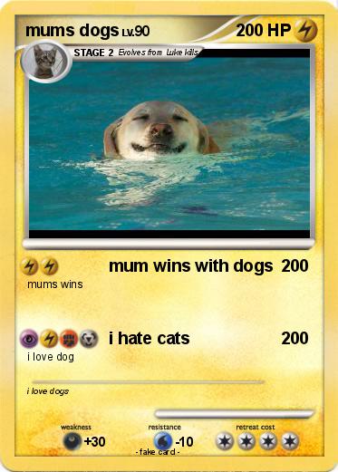 Pokemon mums dogs