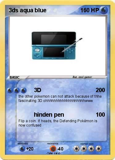 Pokemon 3ds aqua blue