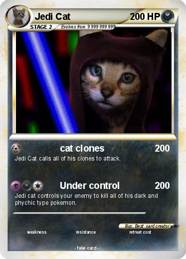 Pokemon Jedi Cat