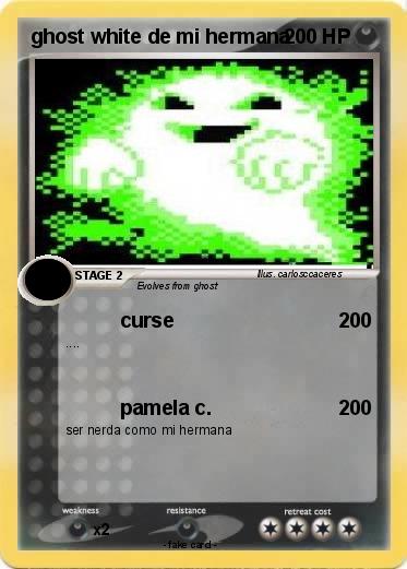 Pokemon ghost white de mi hermana