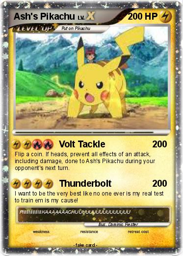 Pokemon Ash's Pikachu