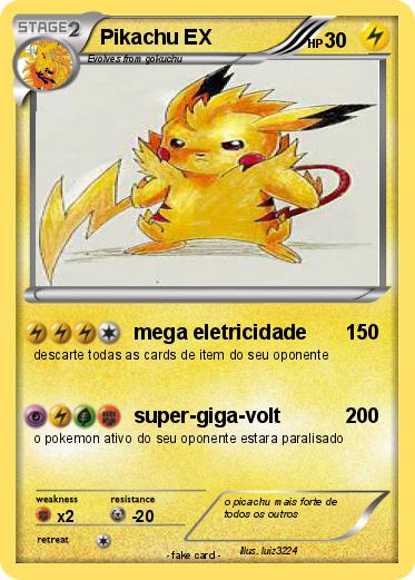 Pokemon Pikachu EX