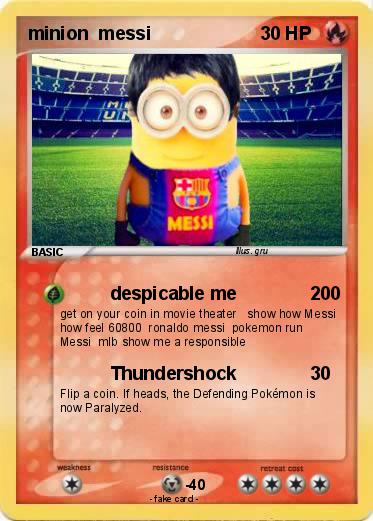 Pokemon minion  messi