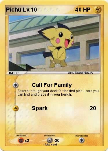 Pokemon Pichu Lv.10