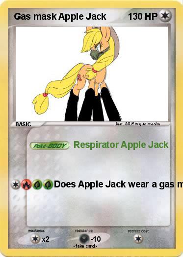 Pokemon Gas mask Apple Jack