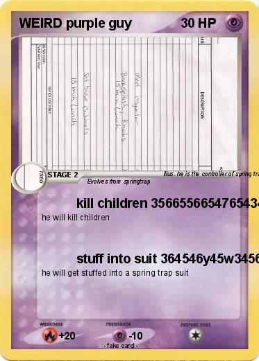 Pokemon WEIRD purple guy