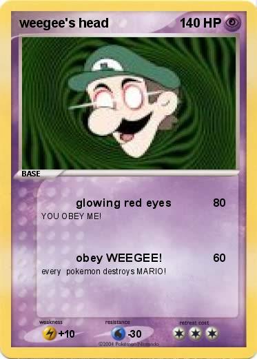 Pokemon weegee's head