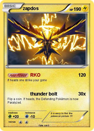 Pokemon zapdos