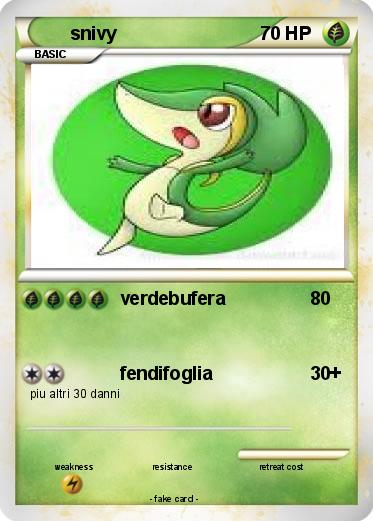 Pokemon snivy