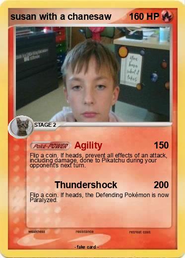 Pokemon susan with a chanesaw