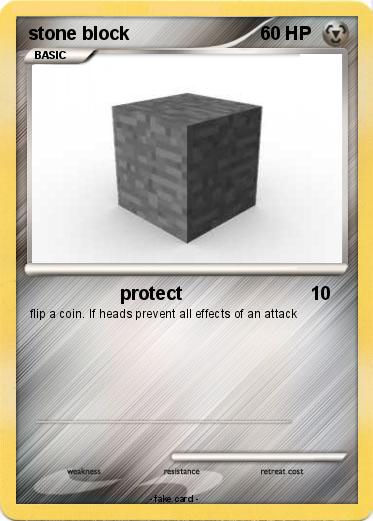 Pokemon stone block