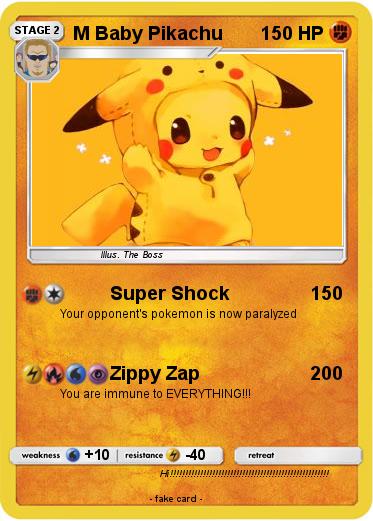 Pokemon M Baby Pikachu