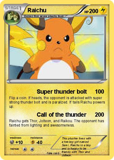 Pokemon Raichu