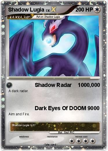 Pokemon Shadow Lugia