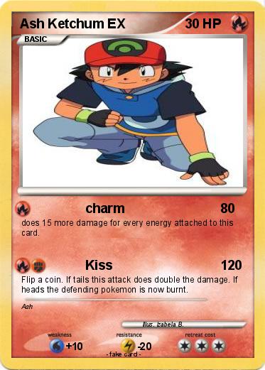 Pokemon Ash Ketchum EX