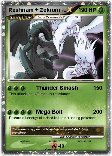 Pokemon Reshriam + Zekrom